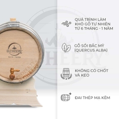Thùng Gỗ Sồi D.CHEERY 30L