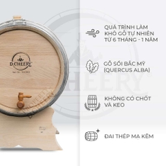 Thùng Gỗ Sồi D.CHEERY 50L