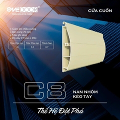 Cửa cuốn nan nhôm kéo tay ONEDOOR C8