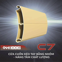 Cửa cuốn nan nhôm kéo tay ONEDOOR C7