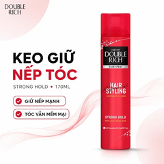 Keo Giữ Nếp Tóc Double Rich Hair Spray Strong Hold 170ml