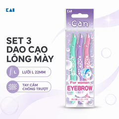 Set 3 Dao Cạo Lông Mày CAN KAI