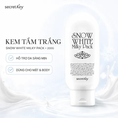 Kem Tắm Trắng Secret Key Snow White Milky Pack 200g