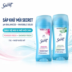 Sáp Khử Mùi Secret PH Balanced 24h Invisible 73g (Nhập Khẩu Mỹ)