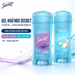 Lăn Nách Dạng Gel Secret pH Balancing Minerals 48h Clear Gel 73g (Nhập Khẩu Mỹ)
