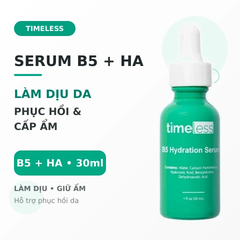 Serum Timeless Vitamin B5+ Hyaluronic Acid Làm Dịu, Phục Hồi Da 30ml (Nhập Khẩu)