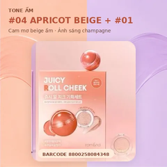 Set Má Kem Và Bắt Sáng Romand Juicy Roll Cheek (Olive Young Limited Edition) (HSD 02/2028)