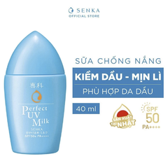 Sữa Chống Nắng Dưỡng Ẩm Senka Perfect UV Milk N 40ml