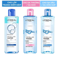 Nước Tẩy Trang L'Oreal Micellar Water 400ml