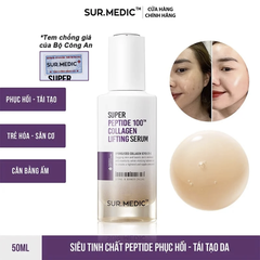 Tinh Chất Sur.Medic Phục Hồi Tái Tạo Da Hư Tổn Super Peptide 100™ Collagen Lifting