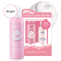 Bộ sữa rửa mặt và tẩy trang AHC Bubble Therapy