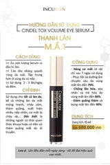 Thanh lăn tinh chất dưỡng mắt Cindel Tox Volume Eye Serum 15ml