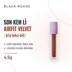 Son Kem Blackrouge Airfit Velvet - A12 (Nhập Khẩu)