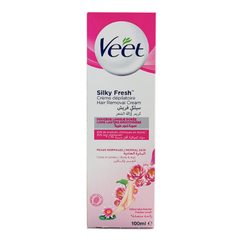 Kem Tẩy Lông VEET Silk Fresh Technology 100g (Hồng Da Thường) (Mẫu Mới)