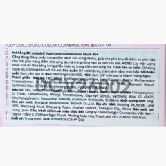 Má Hồng 2 Ô Judydoll Dual Color Combination Blush