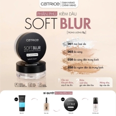Phấn Phủ Dạng Bột Kiềm Dầu Catrice Soft Blur Matte Setting Powder 8g - 020 Light
