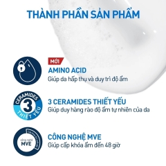 Sữa Rửa Mặt Cerave 2 In 1 Dạng Kem Tạo Bọt Cho Da Thường, Khô Hydrating Cream-to-Foam Cleanser 100ml
