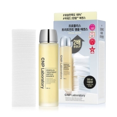Set Nước Thần CNP Laboratory Propolis Treatment Ampule Essence 300ml + Bông Thấm Toner 190 Miếng