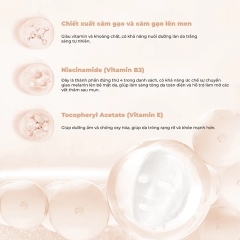 Mặt Nạ Tinh Chất Gạo Lên Men BNBG Vita Genic Shining Jelly Mask Vita Rice Dưỡng Sáng Đều Màu Da