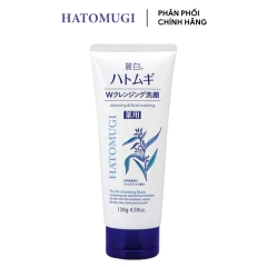 Sữa Rửa Mặt Tẩy Trang Và Làm Sáng Da Hatomugi Cleansing & Facial Washing 130g