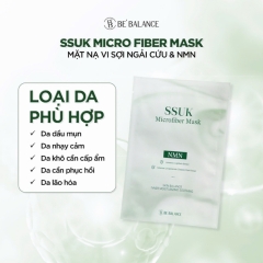 Mặt Nạ Vải Vi Sợi Ngải Cứu Cấp Ẩm, Làm Dịu, Chống Lão Hóa Be’Balance SSUK Microfiber Mask 30g