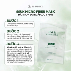 Mặt Nạ Vải Vi Sợi Ngải Cứu Cấp Ẩm, Làm Dịu, Chống Lão Hóa Be’Balance SSUK Microfiber Mask 30g