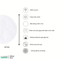 Bông Tẩy Trang La Soirée Premium Cotton