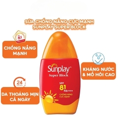 Sữa Chống Nắng Sunplay Bảo Vệ Vượt Trội Super Block SPF81
