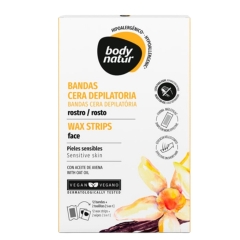 Bộ Miếng Dán Tẩy Lông Cho Mặt Natur Wax Strips Face Sensitive Skin (12+2)