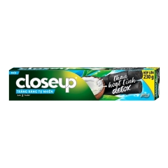 Kem Đánh Răng Trắng Răng Close Up Vị Dừa Và Than Hoạt Tính Detox 230g