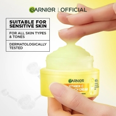 Kem Dưỡng Sáng Da & Mờ Thâm Garnier Vitamin C Dry Touch Cream 30ml (Vàng)