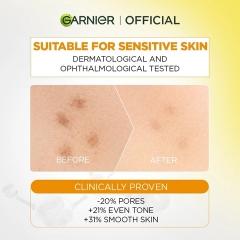 Kem Dưỡng Sáng Da & Mờ Thâm Garnier Vitamin C Dry Touch Cream 30ml (Vàng)