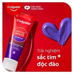 Kem Đánh Răng Công Nghệ Sắc Tím Trắng Sáng Colgate Optic White Purple