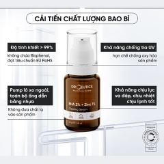 Serum Giảm Mụn, Giảm Tiết Dầu DrCeutics BHA BHA 2% + ZinC 1% Clearing 40g