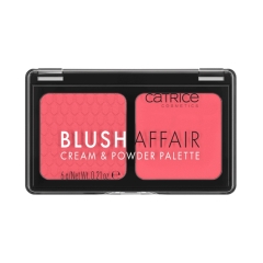 Bảng Phấn Má hồng Và Phấn Phủ Catrice Cosmetics Blush Affair Cream & Powder Palette - 010 Stunning Strawberry