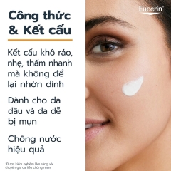 Kem Chống Nắng Kiềm Dầu & Ngừa Mụn Eucerin Sun Dry Touch Acne Oil Control SPF50+50ml (Mẫu Mới)
