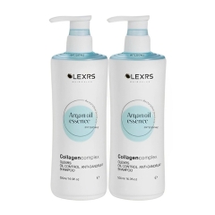 Bộ Gội Xả Olexrs Argan Oil Essence Collagen Complex Kiềm Dầu, Trị Gàu 2024 (Xanh)