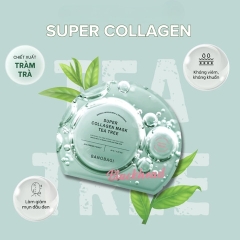 Mặt Nạ Giấy Giảm Mụn Banobagi Super Collagen Mask Tea Tree Blackhead 30g (Nhập Khẩu)