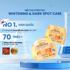 Mặt Nạ Giấy Banobagi Stem Cell Vitamin Mask Dưỡng Sáng Mờ Thâm Nám Whitening & Dark Spot Care 30g (Nhập Khẩu)