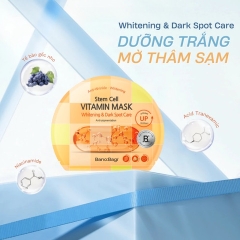 Mặt Nạ Giấy Banobagi Stem Cell Vitamin Mask Dưỡng Sáng Mờ Thâm Nám Whitening & Dark Spot Care 30g (Nhập Khẩu)