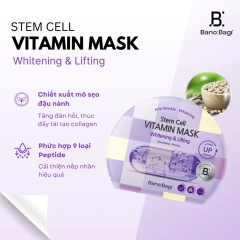 Mặt Nạ Giấy Banobagi Stem Cell Vitamin Mask Whitening & Lifting (Dưỡng Sáng, Săn Chắc Da)