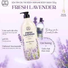 Sữa Tắm Hương Nước Hoa On: The Body Fresh Lavender Perfume Body Wash 730g