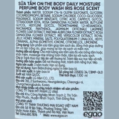 Sữa Tắm On: The Body Perfume Iris Pink Rose 1100ml