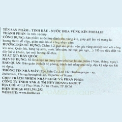 Nước Hoa Vùng Kín Foellie Bijou (Đen) 10ml