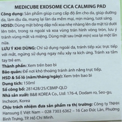 Toner Pad Medicube Exosome Cica Calming 150ml (100 Miếng)