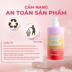 Sữa Dưỡng Thể Sáng Da Cấp Ẩm Ban Đêm Five Grains Niacinamide Night Body Lotion 500ml (Premium Edition)