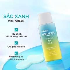 Sữa Chống Nắng Hiệu Chỉnh Sắc Da Skin Aqua Tone Up UV Milk 50g (Mint Green) (Nhập Khẩu)