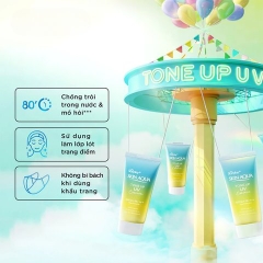 Sữa Chống Nắng Hiệu Chỉnh Sắc Da Skin Aqua Tone Up UV Milk 50g (Mint Green) (Nhập Khẩu)