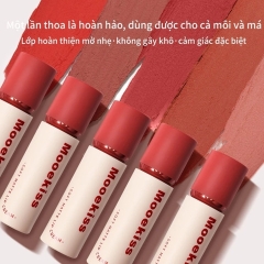 Son Kem Lâu Trôi Mooekiss Soft Matte Lip Cream Velvet 3g (Nắp Đỏ)
