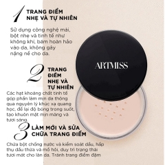 Phấn Phủ Trang Điểm Kiểm Soát Dầu Artmiss Transparent Matte Powder 30g